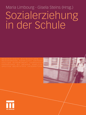 cover image of Sozialerziehung in der Schule